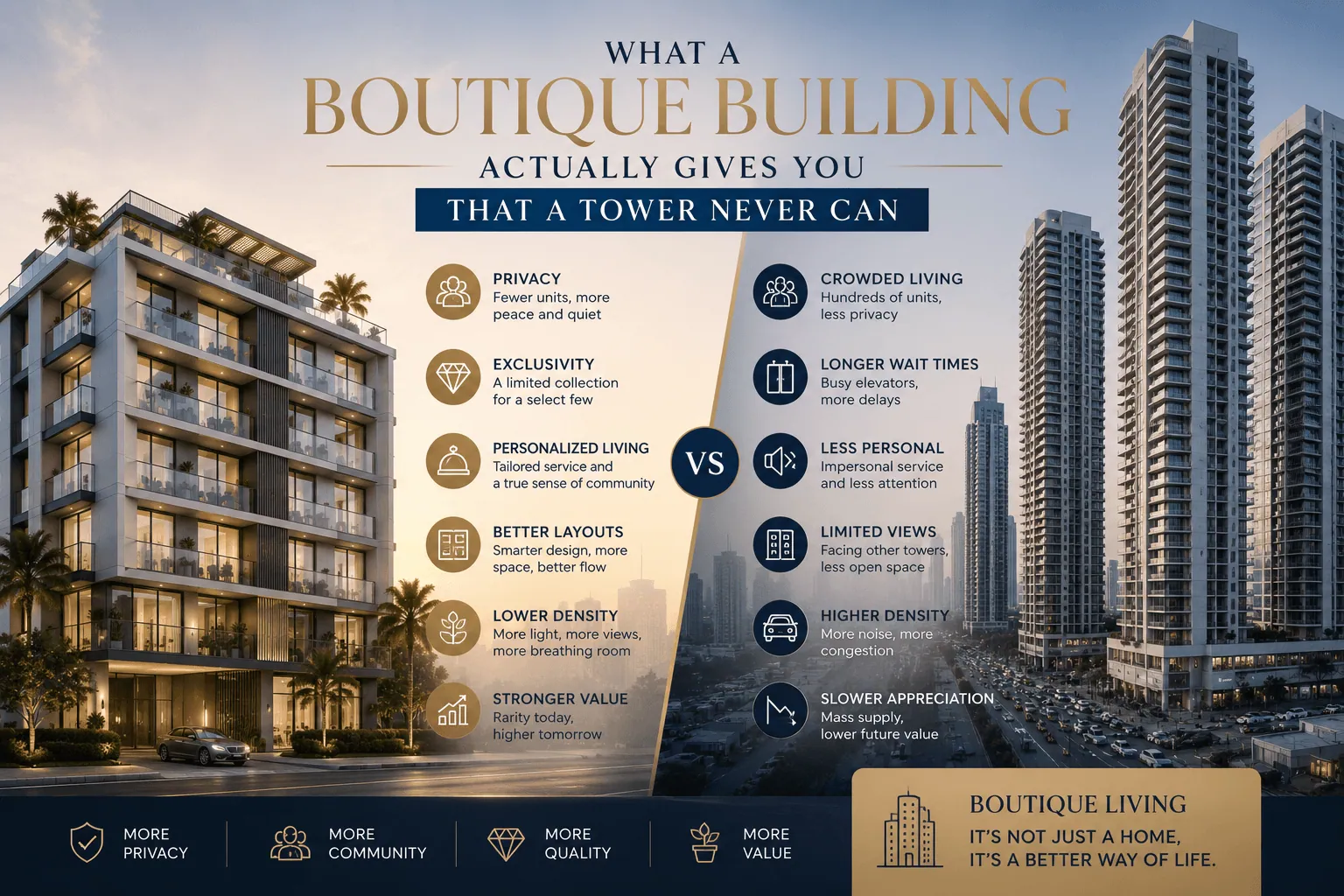 What a Boutique Building Actually Gives You That a Tower Never Can