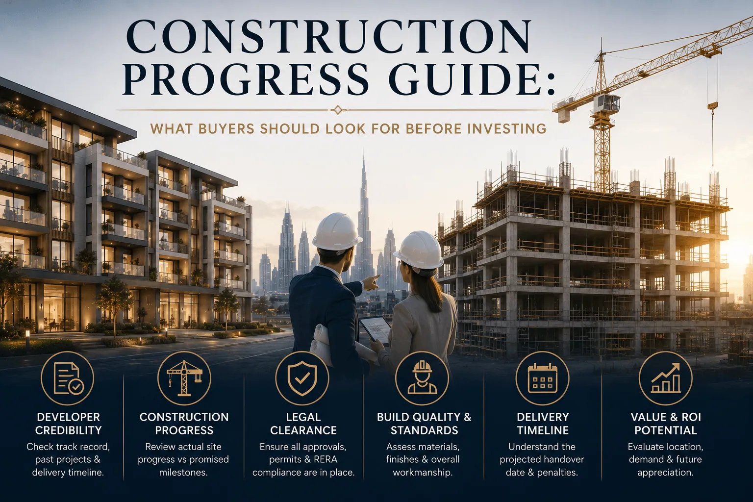 Construction Progress Guide: What Buyers Should Look For Before Investing