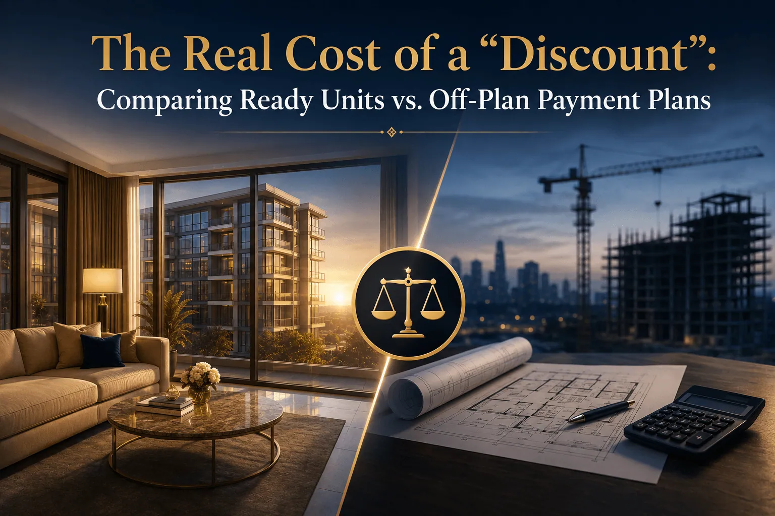 The Real Cost of a Discount: Comparing Ready Units vs. Off-Plan Payment Plans